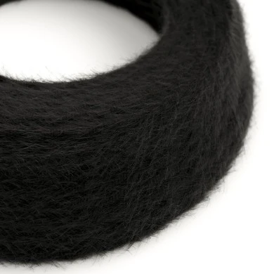 Cavo tessile Nero Carbone Marlene - L'Originale Creative-Cables - TP04 trecciato 2x0,75mm / 3x0,75mm