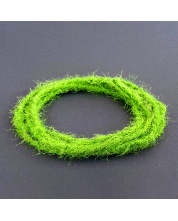 Filo elettrico ricoperto in tessuto Verde Prato Marlene - L'Originale Creative Cables, per lampade originali - TP06