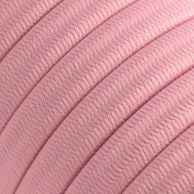 Cavo elettrico per catenaria rivestito in tessuto Rosa Baby CM16