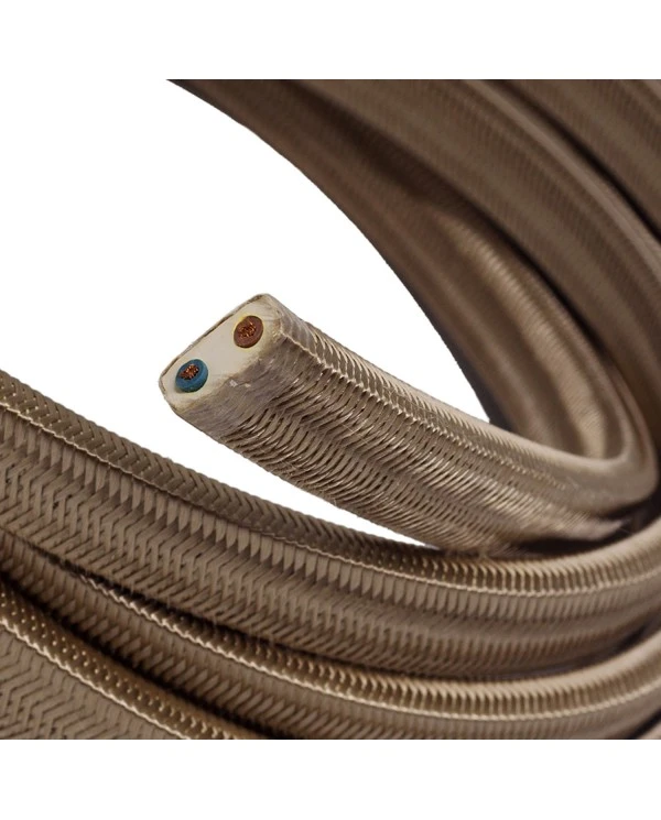Cavo elettrico per catenaria rivestito in tessuto Cipria CM27