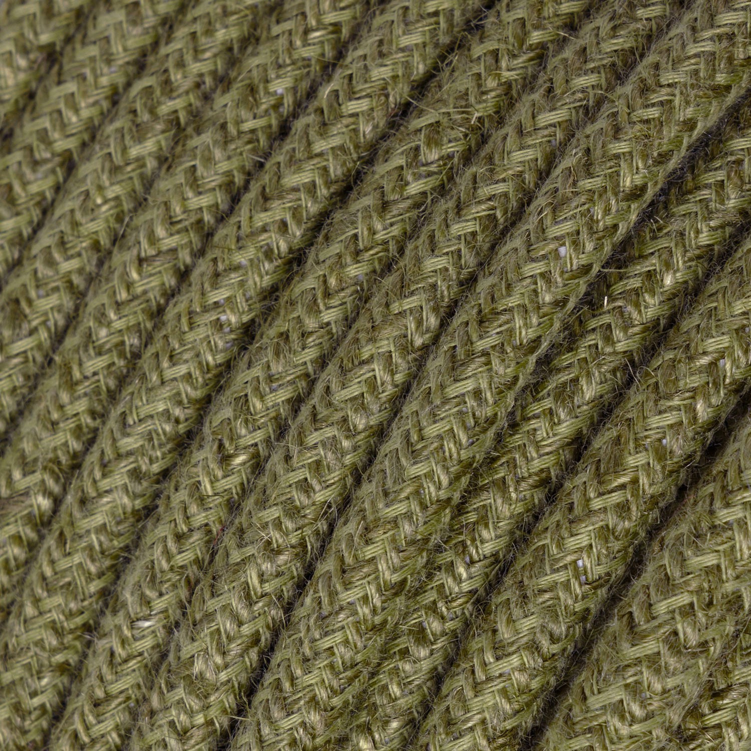 Cavo tessile Marrone Corteccia in juta - L'Originale Creative-Cables - RN26 rotondo 2x0,75mm / 3x0,75mm