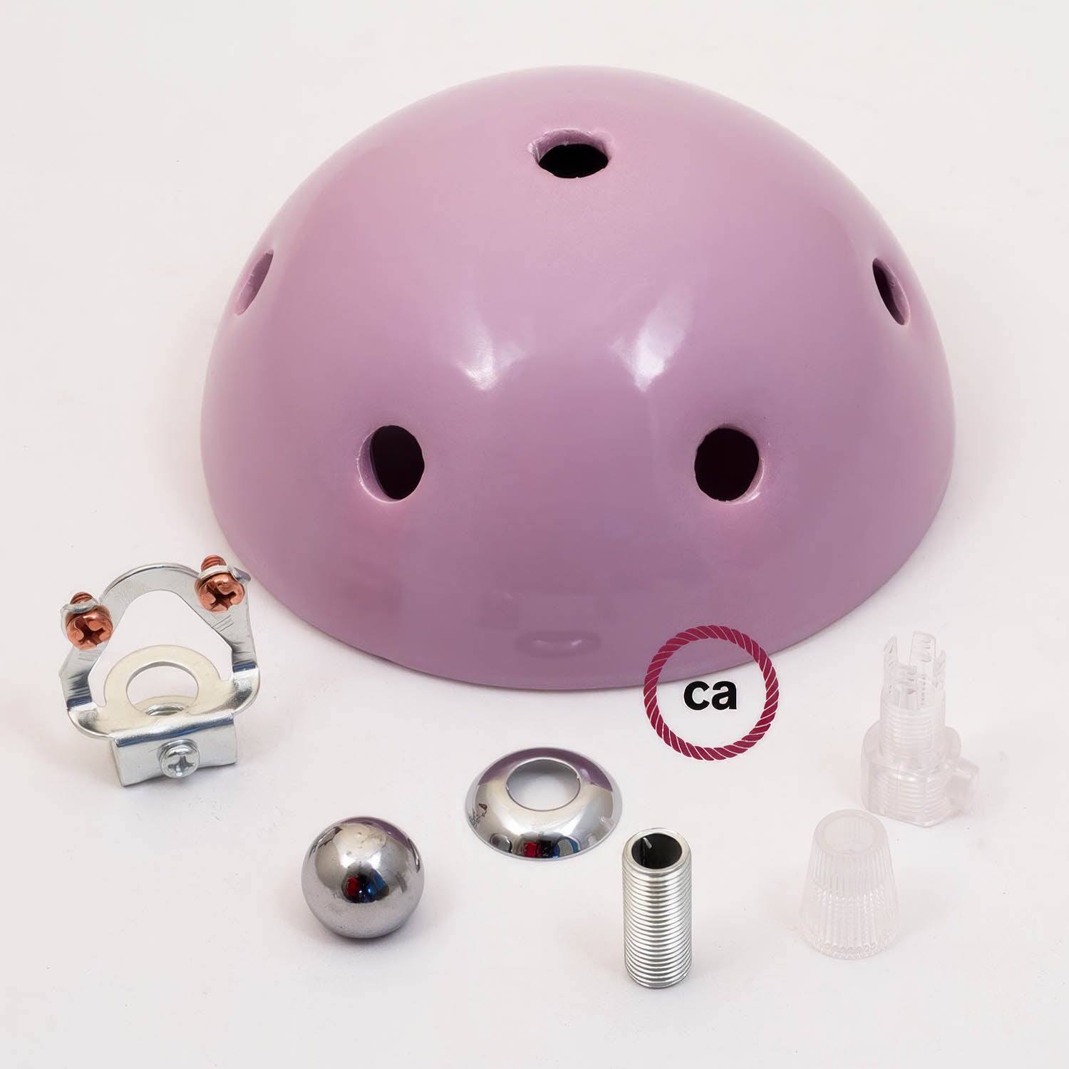 Kit rosone in ceramica a 7 fori - Lilla