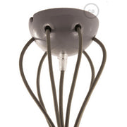 Kit rosone in ceramica a 7 fori - Grigio