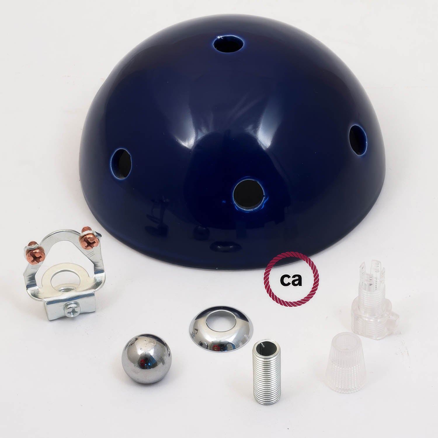 Kit rosone in ceramica a 7 fori - Blu