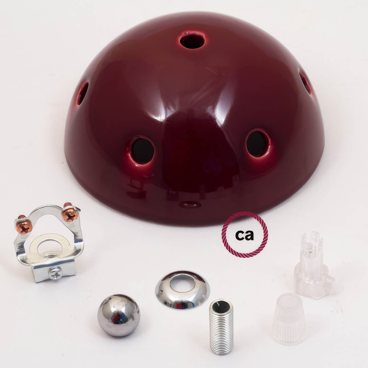 Kit rosone in ceramica a 7 fori - Bordeaux