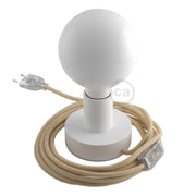 Posaluce - Lampada da tavolo in legno Small - Bianco
