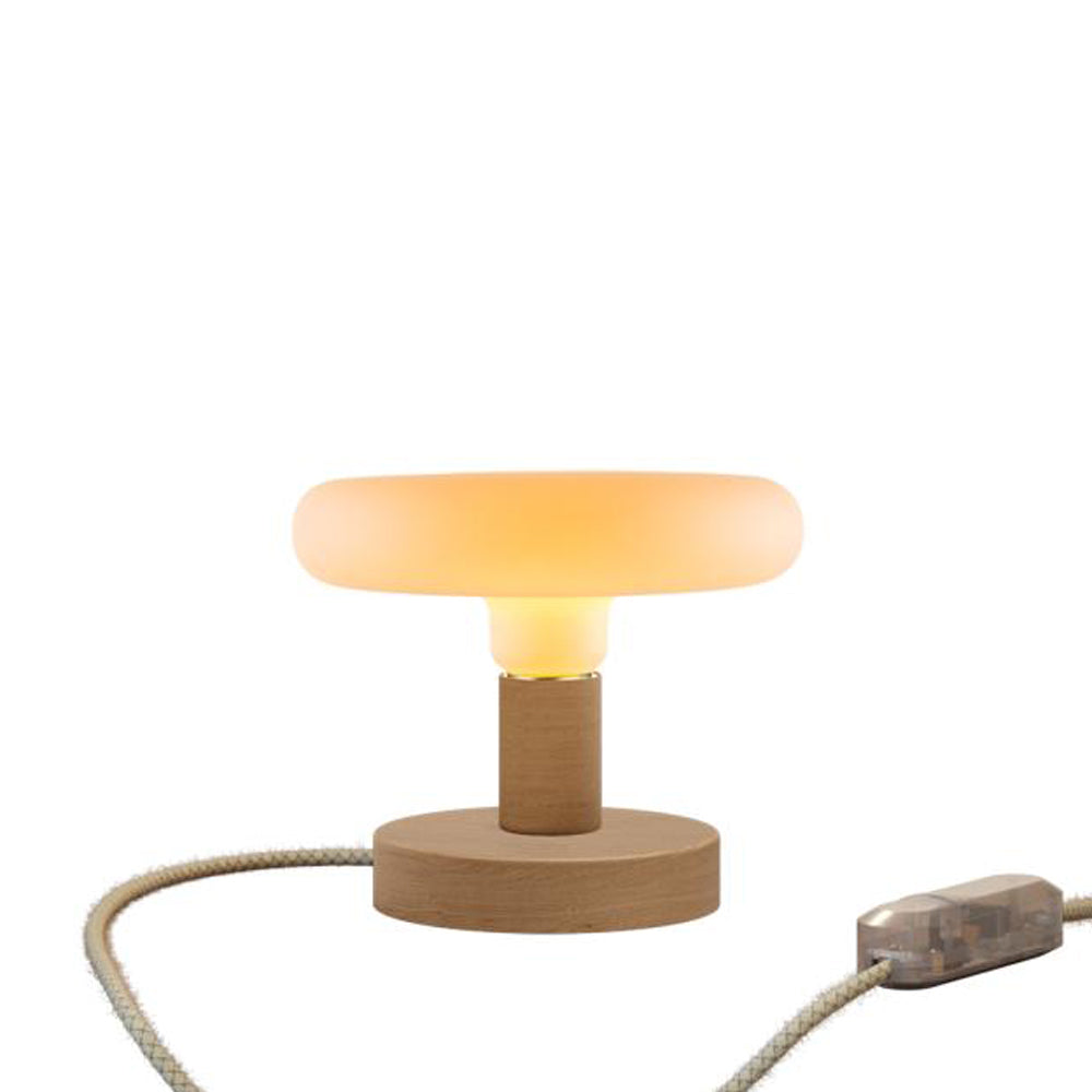 Lampada da tavolo Posaluce Dash in legno - Neutro