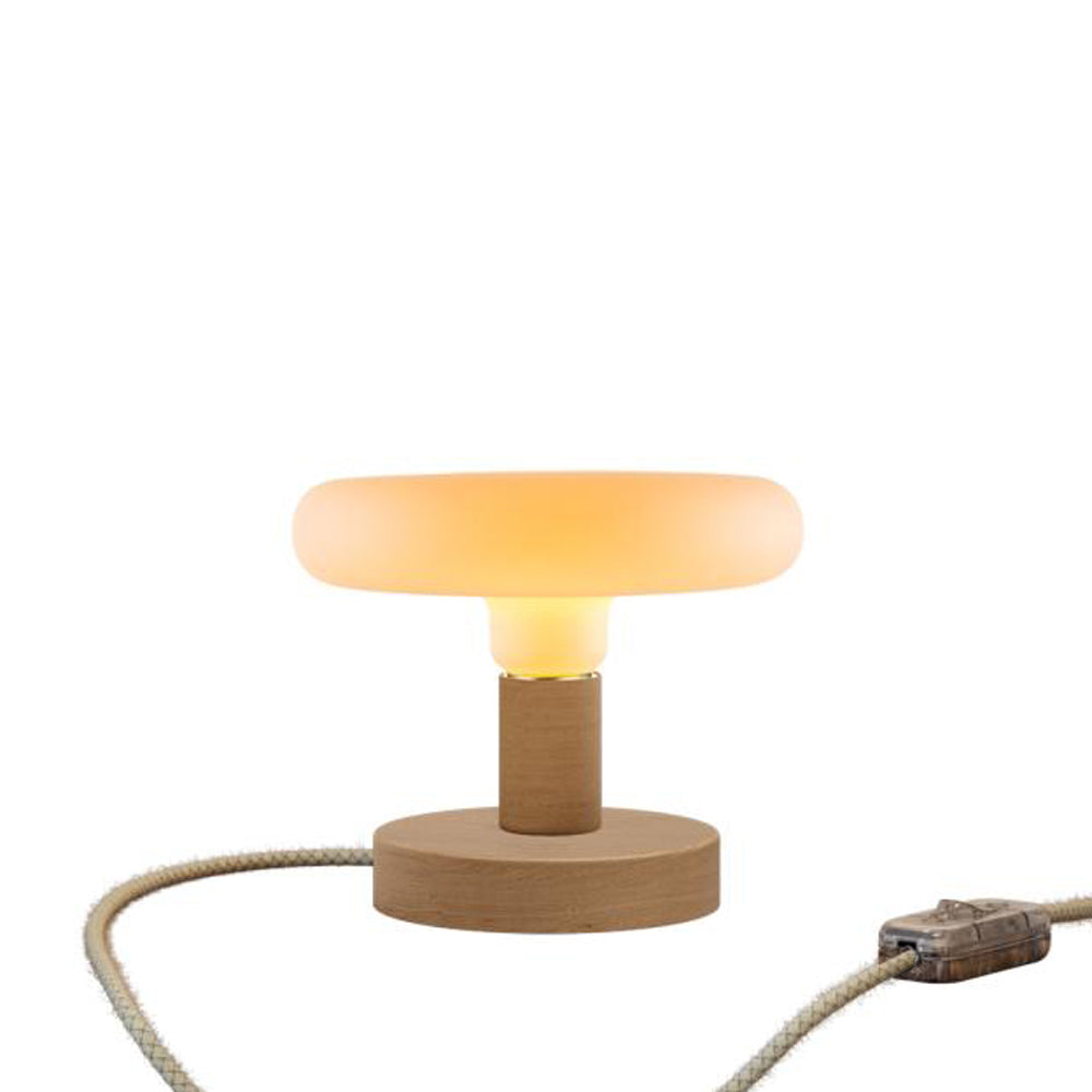 Lampada da tavolo Posaluce Dash in legno - Neutro