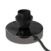 Posaluce per paralume - Lampada da tavolo in metallo - Nero perla