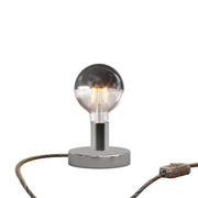 Lampada da tavolo Posaluce Half Cup in metallo - Cromo