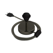 Alzaluce per paralume - Lampada da tavolo in metallo - Nero perla