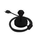 Alzaluce per paralume - Lampada da tavolo in metallo - Nero opaco