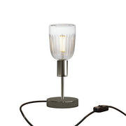 Lampada da tavolo Alzaluce Tiche in metallo - Nero perla