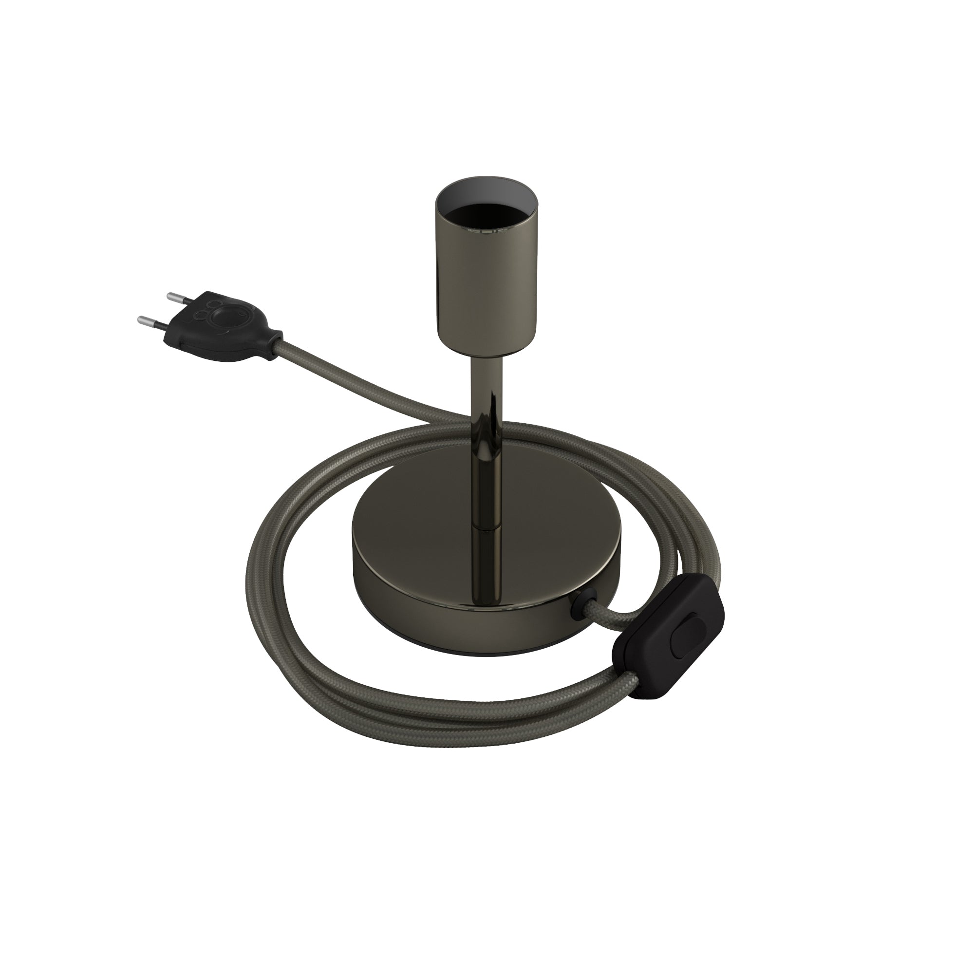 Alzaluce - Lampada da tavolo in metallo - Nero perla