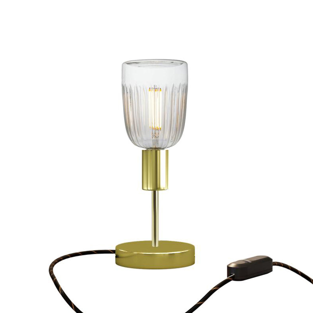 Lampada da tavolo Alzaluce Tiche in metallo - Ottone