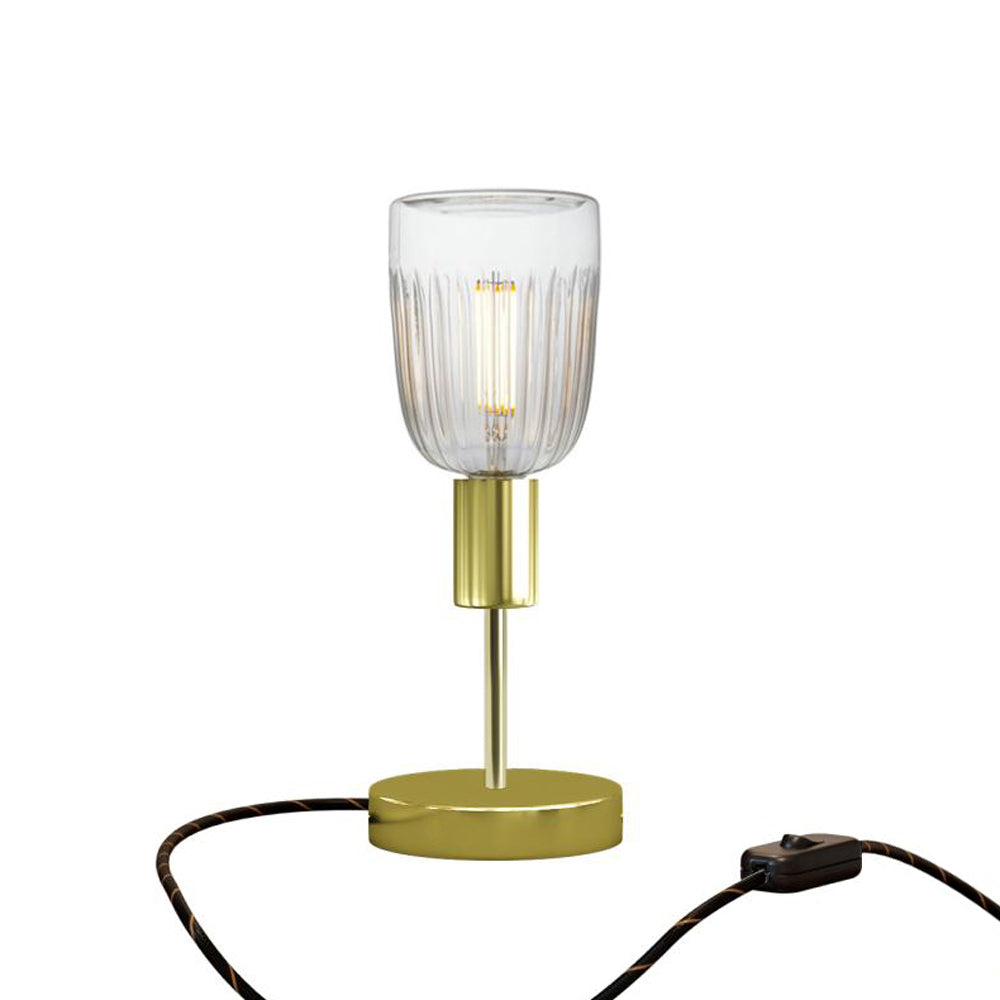 Lampada da tavolo Alzaluce Tiche in metallo - Ottone