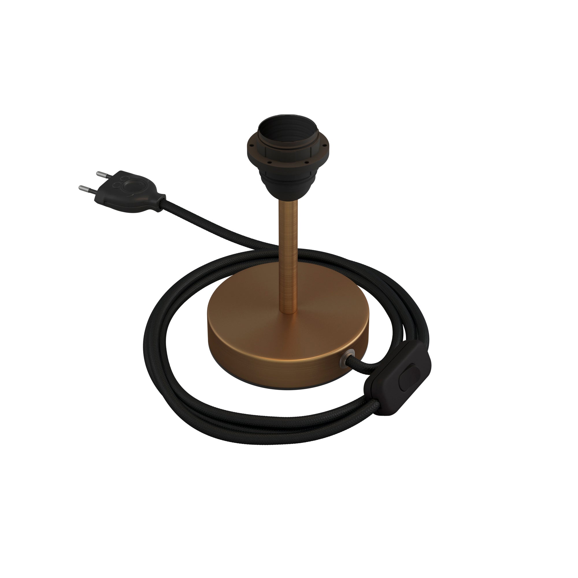 Alzaluce per paralume - Lampada da tavolo in metallo - Bronzo satinato