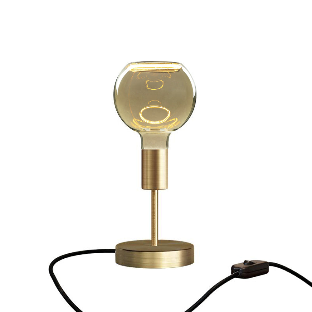 Lampada da tavolo Alzaluce Globo Ghost in metallo - Bronzo satinato