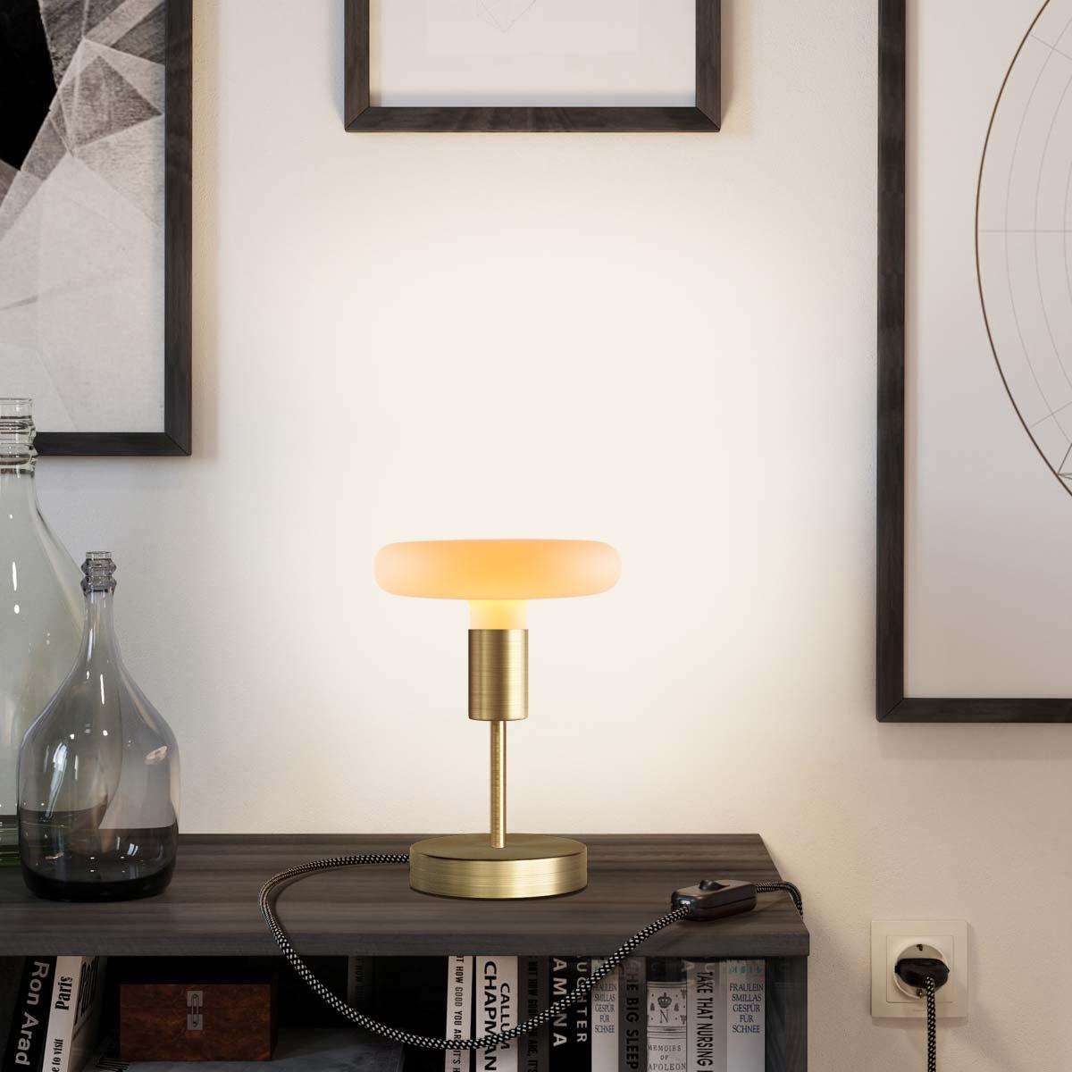 Lampada da tavolo Alzaluce Dash in metallo - Bronzo satinato