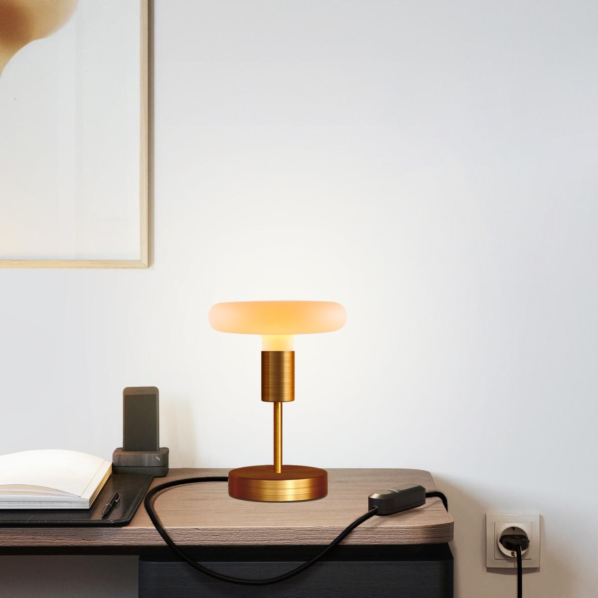 Lampada da tavolo Alzaluce Dash in metallo - Rame satinato