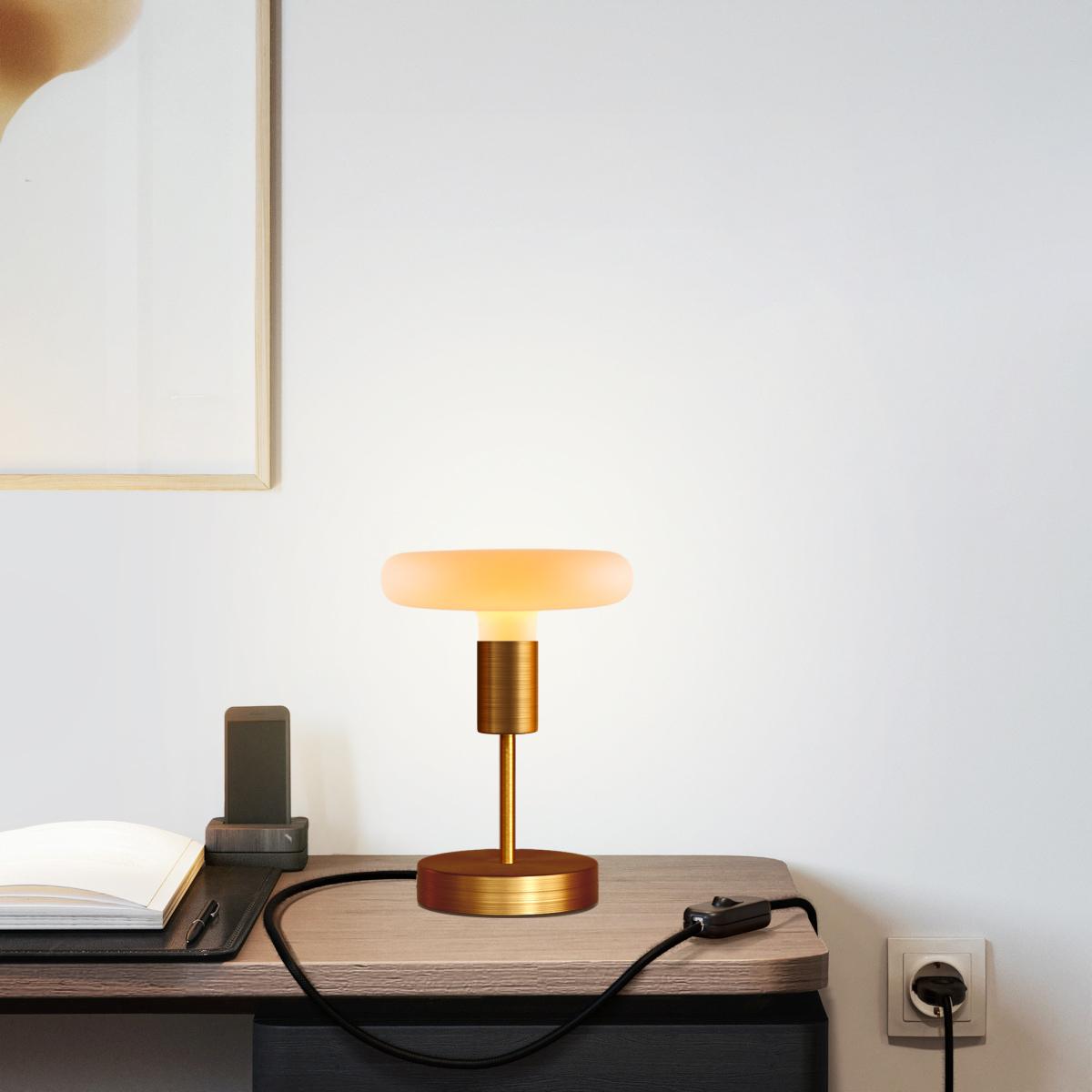 Lampada da tavolo Alzaluce Dash in metallo - Rame satinato