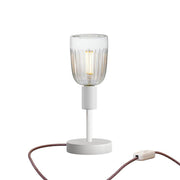 Lampada da tavolo Alzaluce Tiche in metallo - Bianco opaco