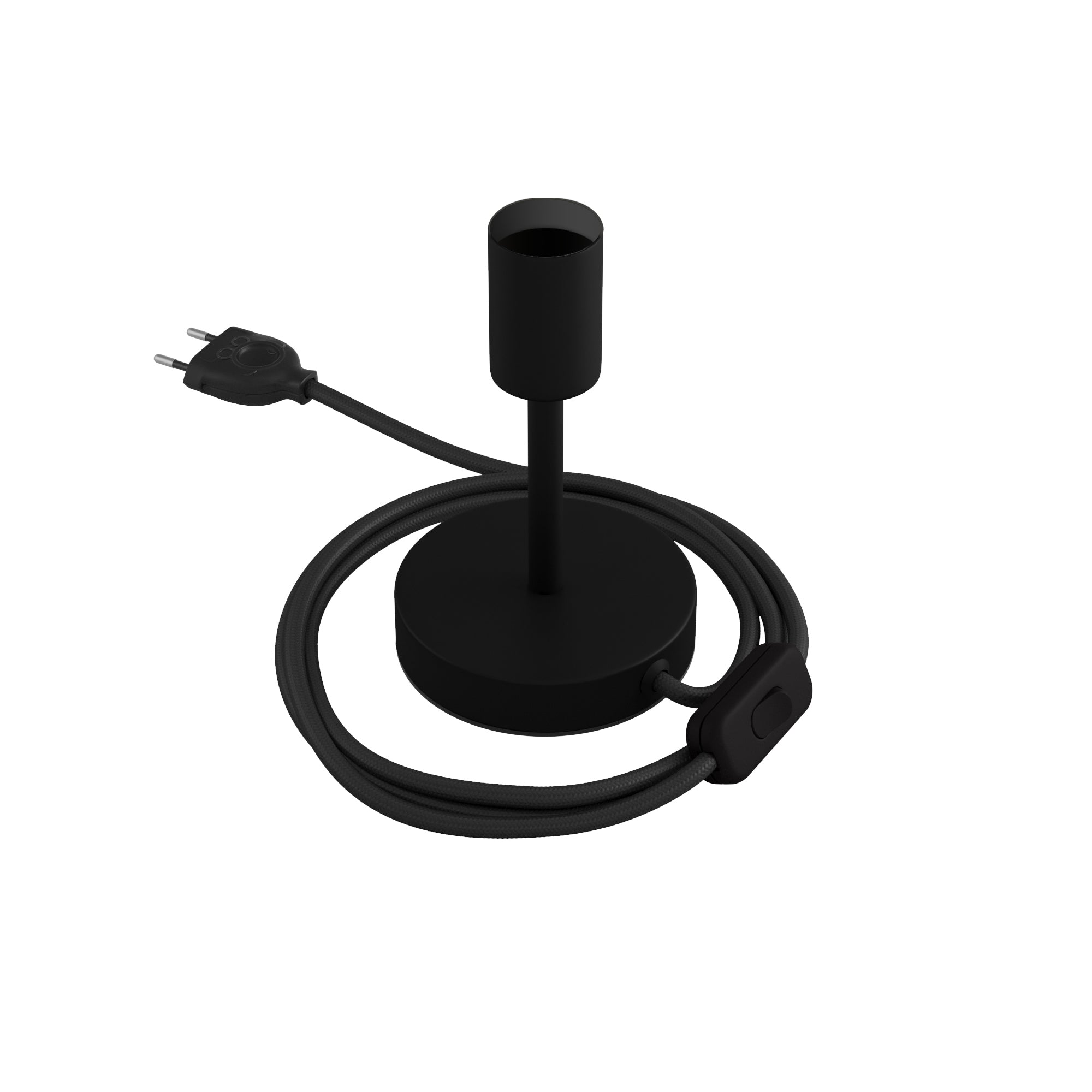 Alzaluce - Lampada da tavolo in metallo - Nero opaco