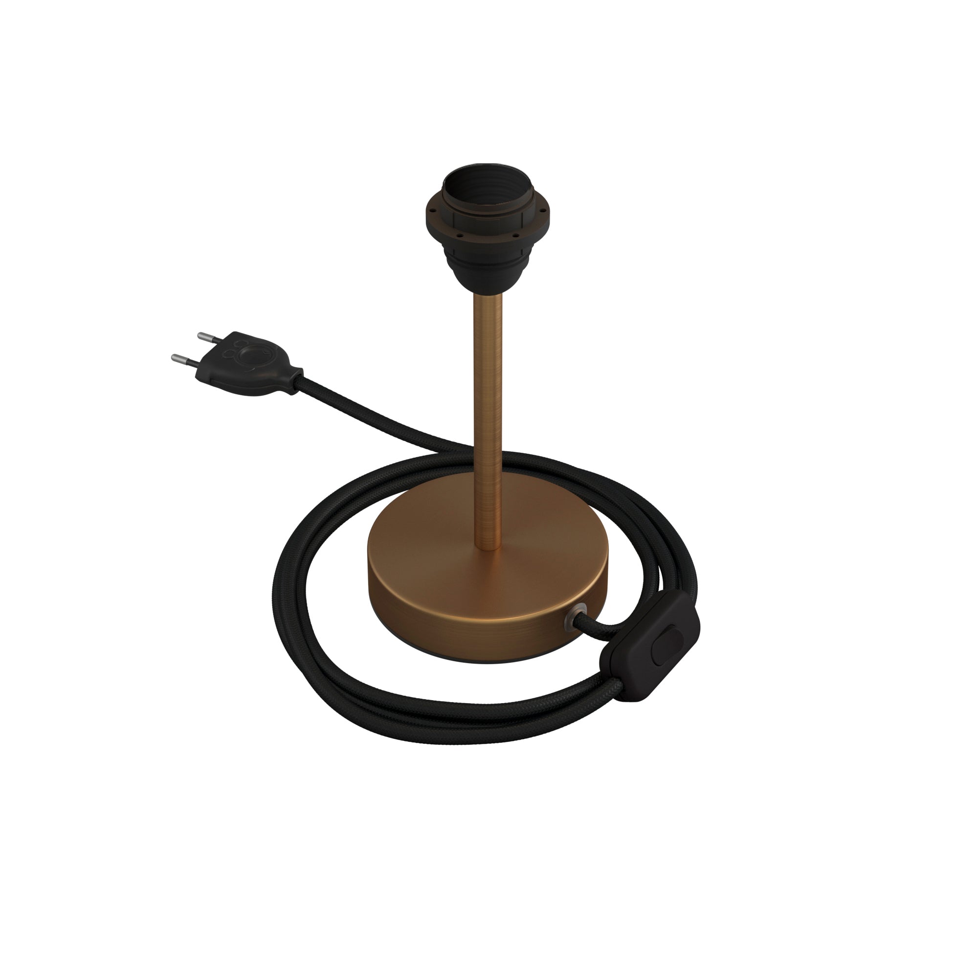Alzaluce per paralume - Lampada da tavolo in metallo - Bronzo satinato