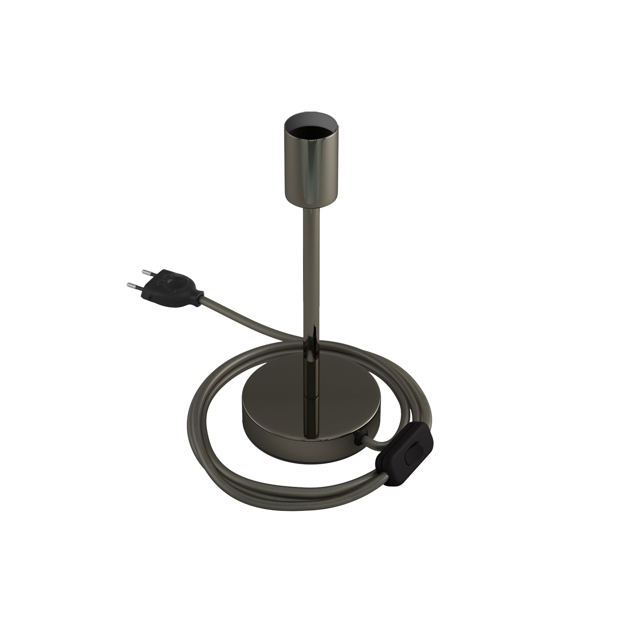 Alzaluce - Lampada da tavolo in metallo - Nero perla