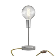 Lampada da tavolo Alzaluce Globo in metallo - Cromo
