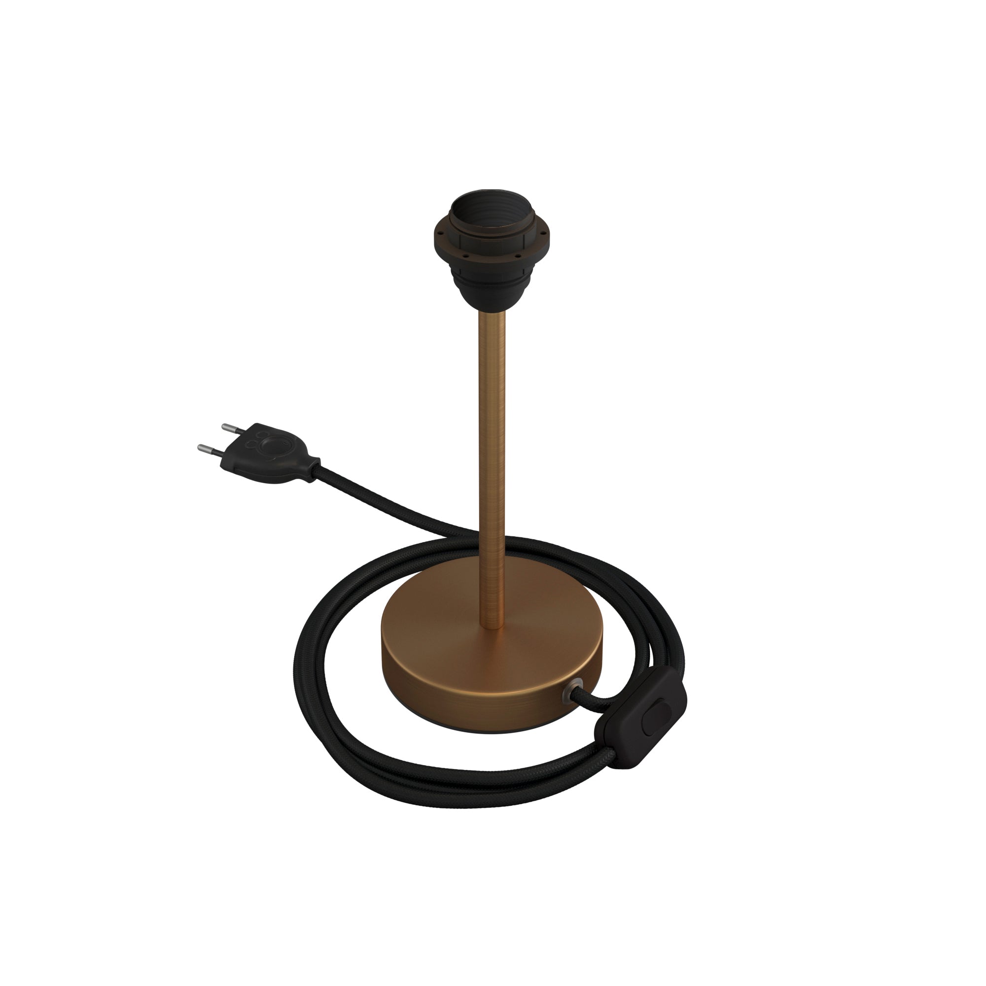 Alzaluce per paralume - Lampada da tavolo in metallo - Bronzo satinato