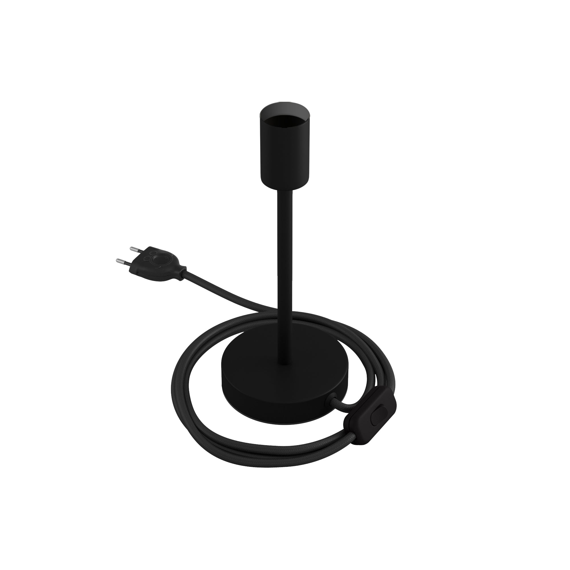 Alzaluce - Lampada da tavolo in metallo - Nero opaco