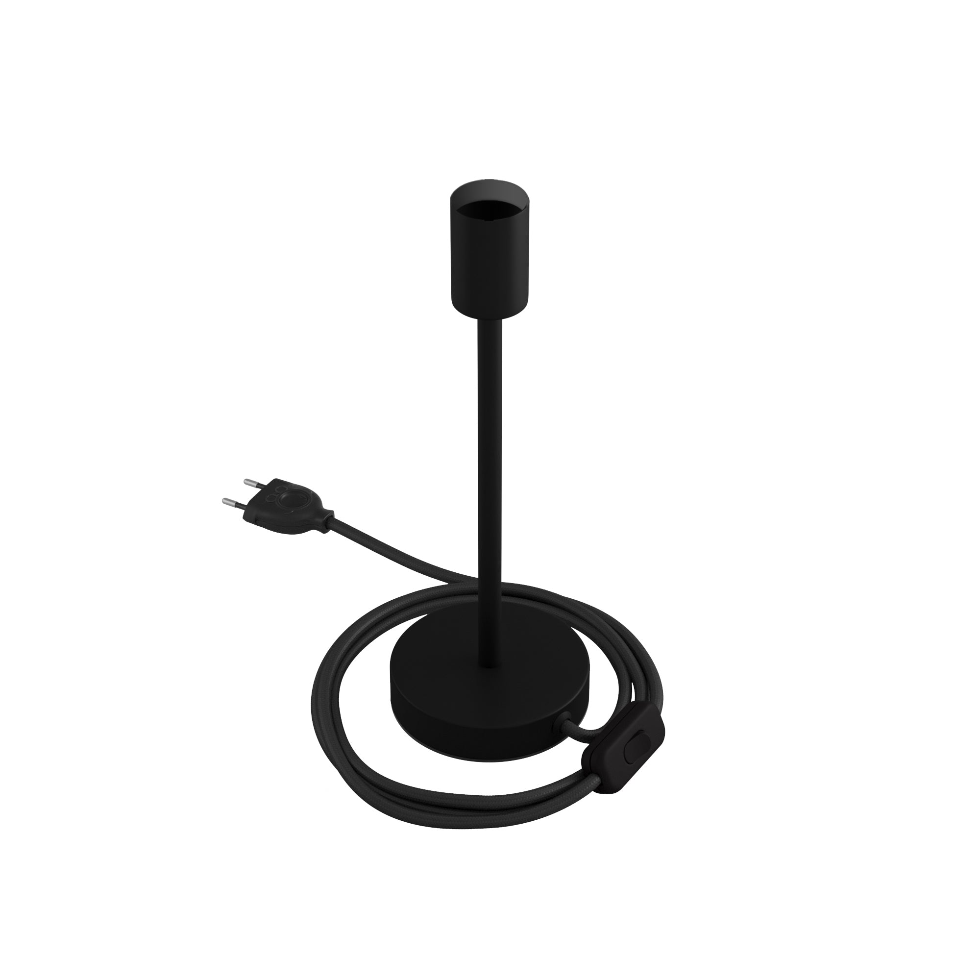 Alzaluce - Lampada da tavolo in metallo - Nero opaco