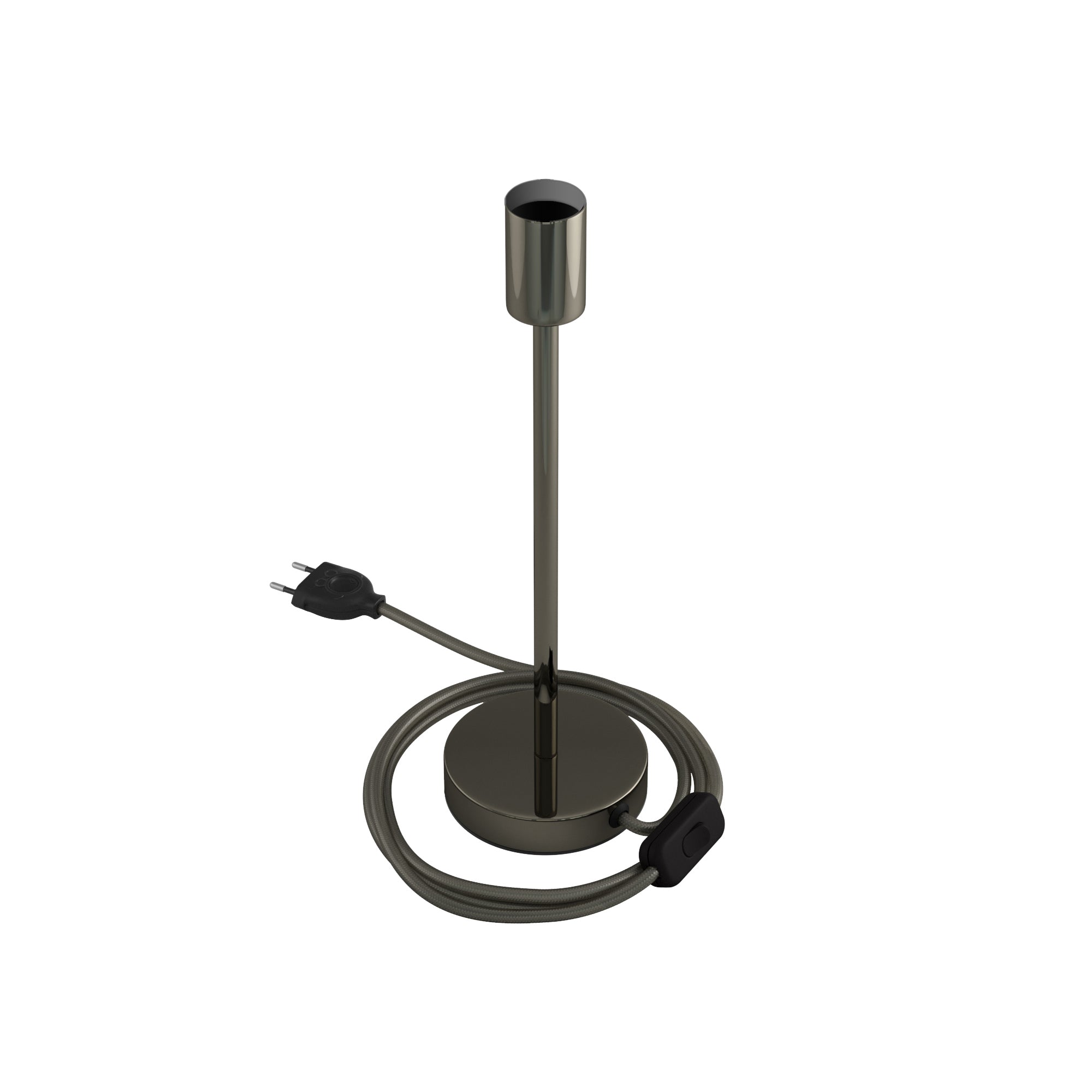Alzaluce - Lampada da tavolo in metallo - Nero perla