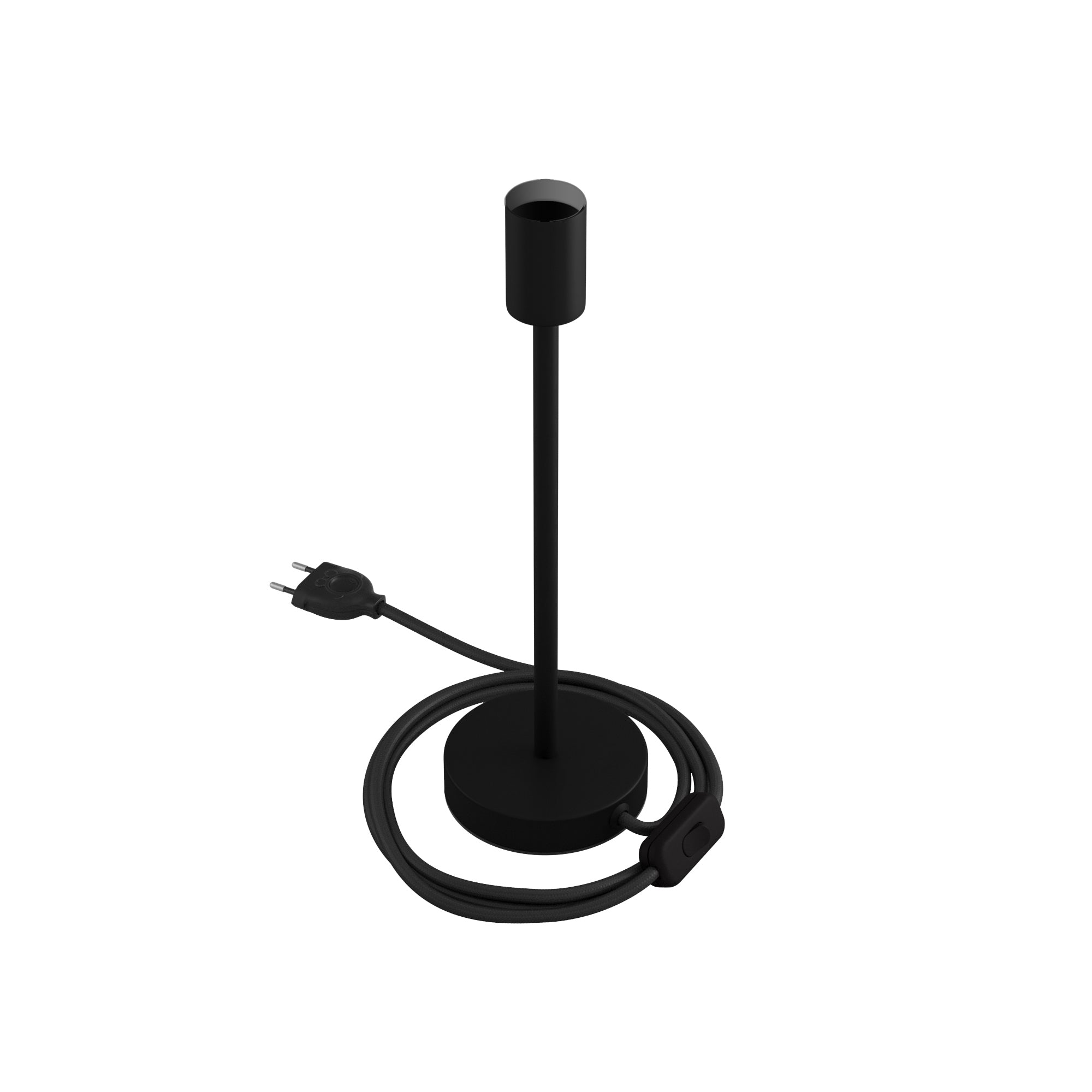 Alzaluce - Lampada da tavolo in metallo - Nero opaco