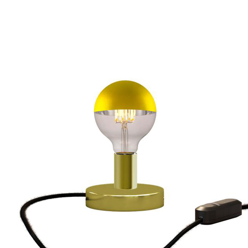Lampada da tavolo Posaluce Half Cup in metallo - Ottone