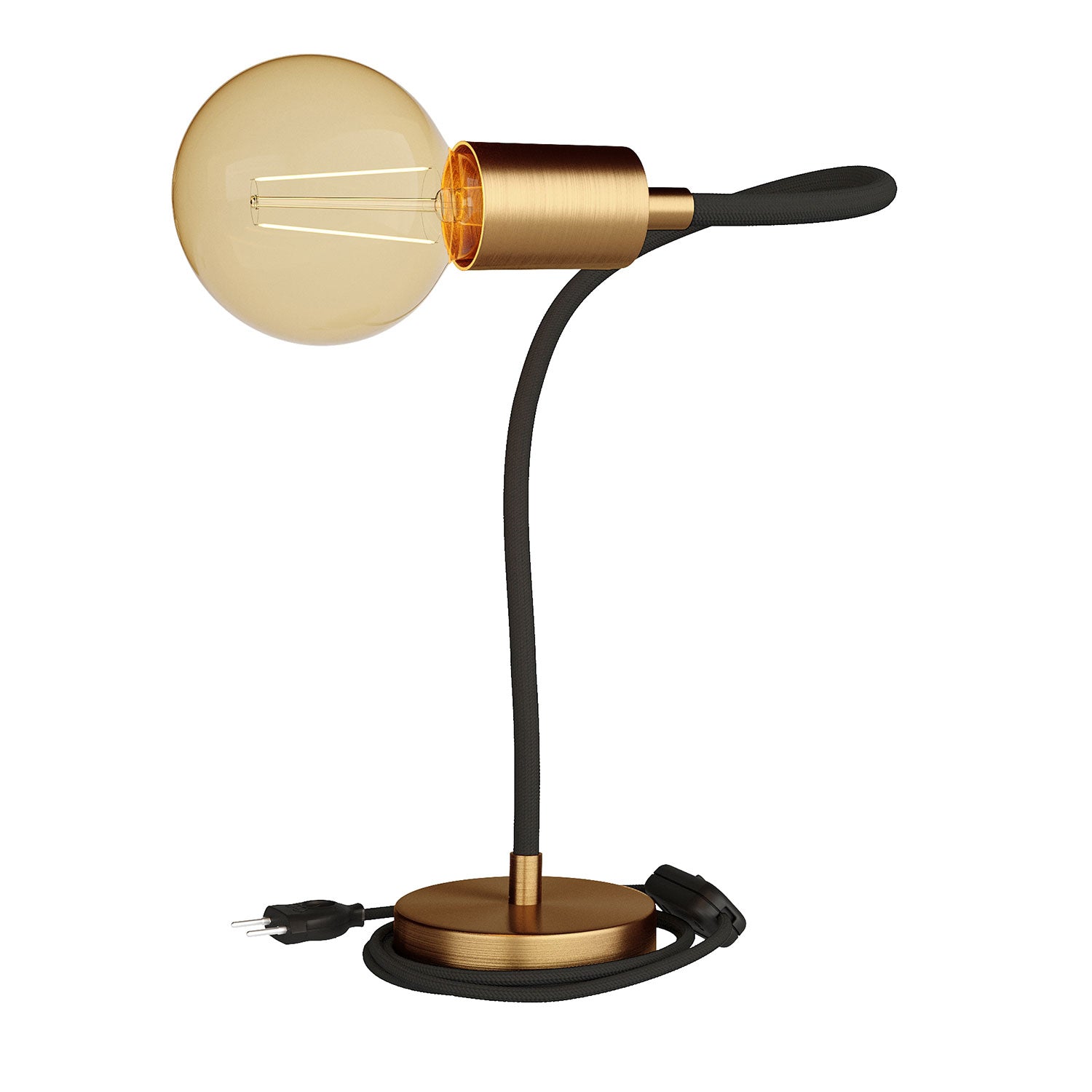 Table Flex lampada da tavolo snodabile a luce diffusa  - Bronzo satinato