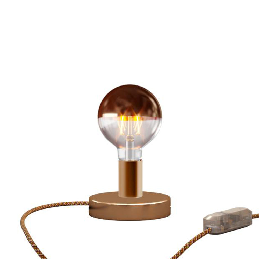 Lampada da tavolo Posaluce Half Cup in metallo - Rame
