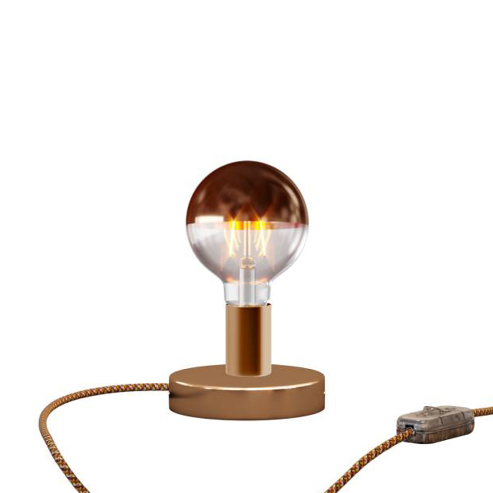 Lampada da tavolo Posaluce Half Cup in metallo - Rame