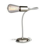 Table Flex lampada da tavolo snodabile a luce diffusa  - Titanio satinato