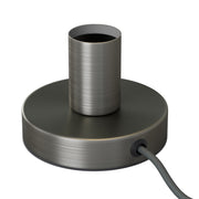 Posaluce - Lampada da tavolo in metallo - Titanio satinato