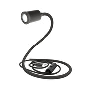GU1d-one Lampada snodabile senza base con mini faretto LED - Nero