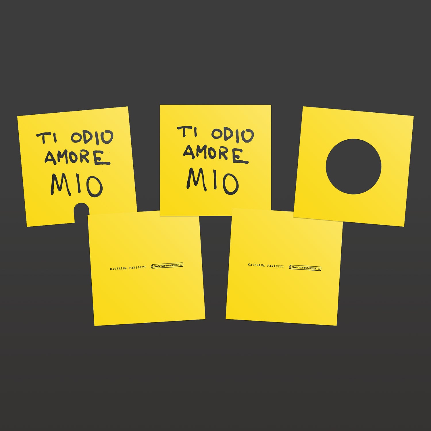 Lampada da tavolo Cubetto "Ti odio amore mio" con lampadina globo mezza sfera argento - Santomanifesto