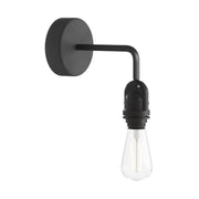 Fermaluce per paralume Modulair con estensione a L, rosone e portalampada IP65 waterproof - Nero