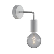 Fermaluce Modulair ELEGANT con estensione a L, rosone e portalampada IP65 waterproof - Grigio ghiaccio