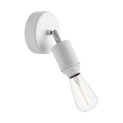 Fermaluce per paralume Modulair ELEGANT con snodo orientabile, rosone e portalampada IP65 waterproof - Bianco