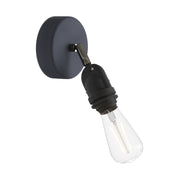 Fermaluce per paralume Modulair con snodo orientabile, rosone e portalampada IP65 waterproof - Grafite