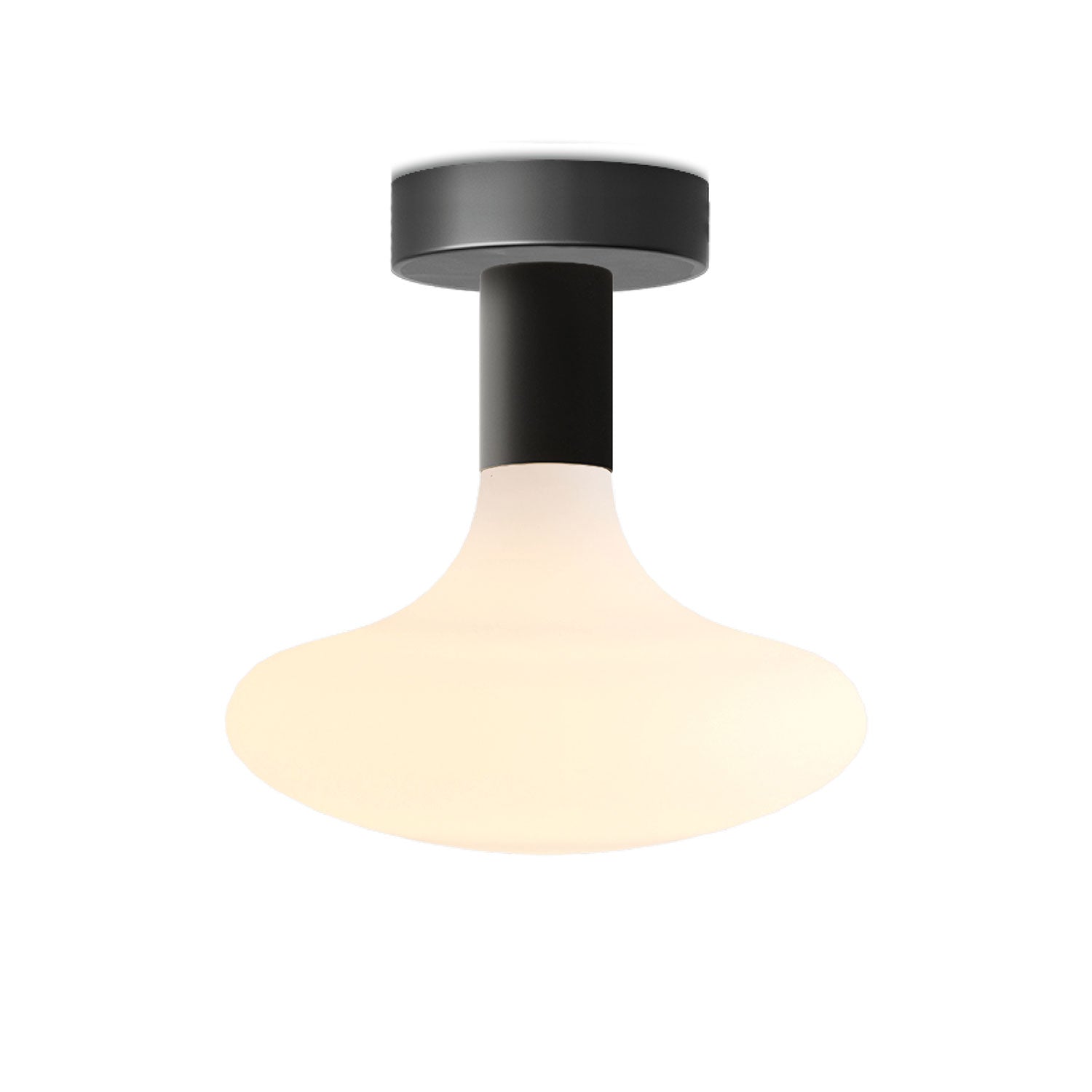 Lampada Fermaluce in metallo con lampadina Idra - Nero