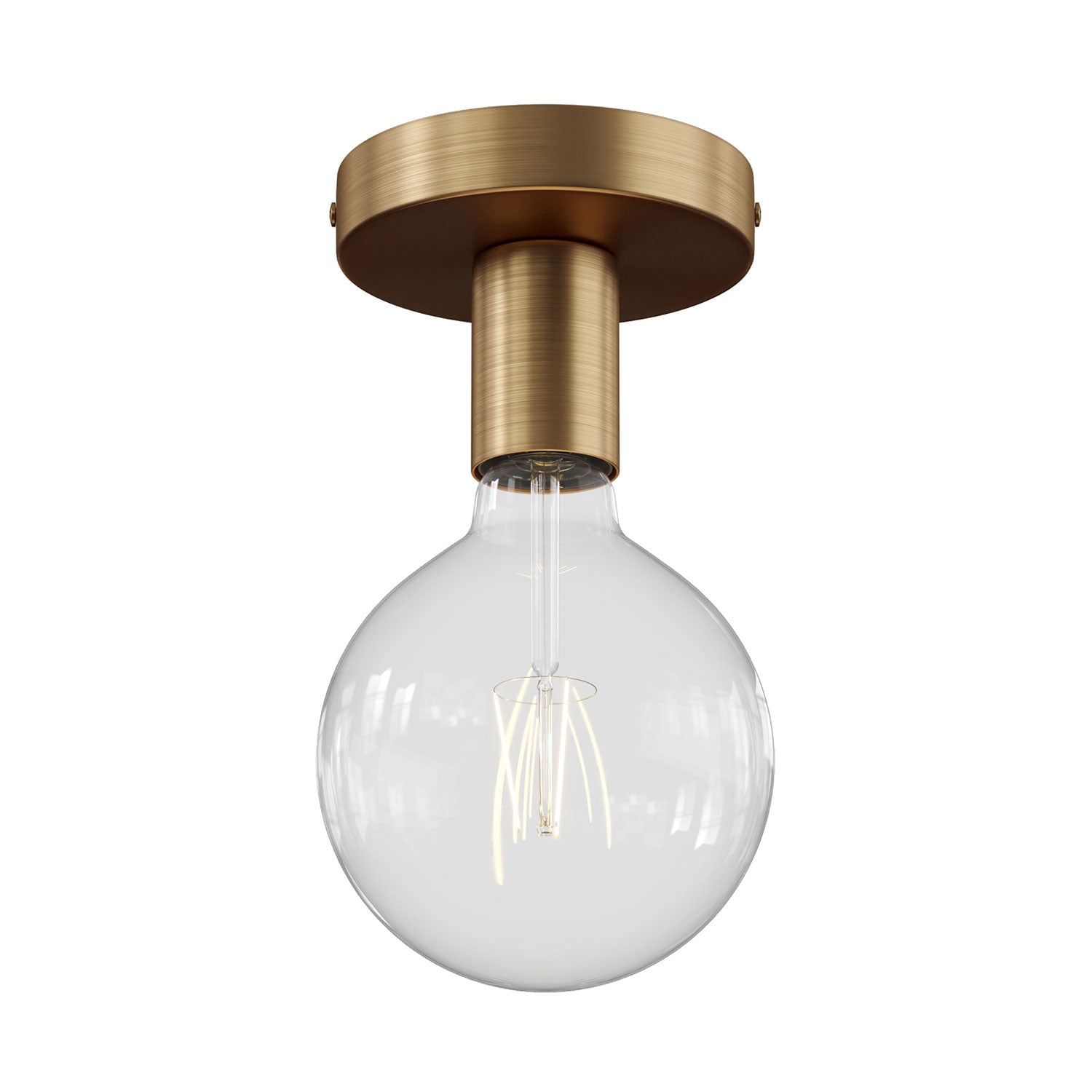 Fermaluce Metal, il punto luce in metallo a parete o soffitto - Bronzo satinato