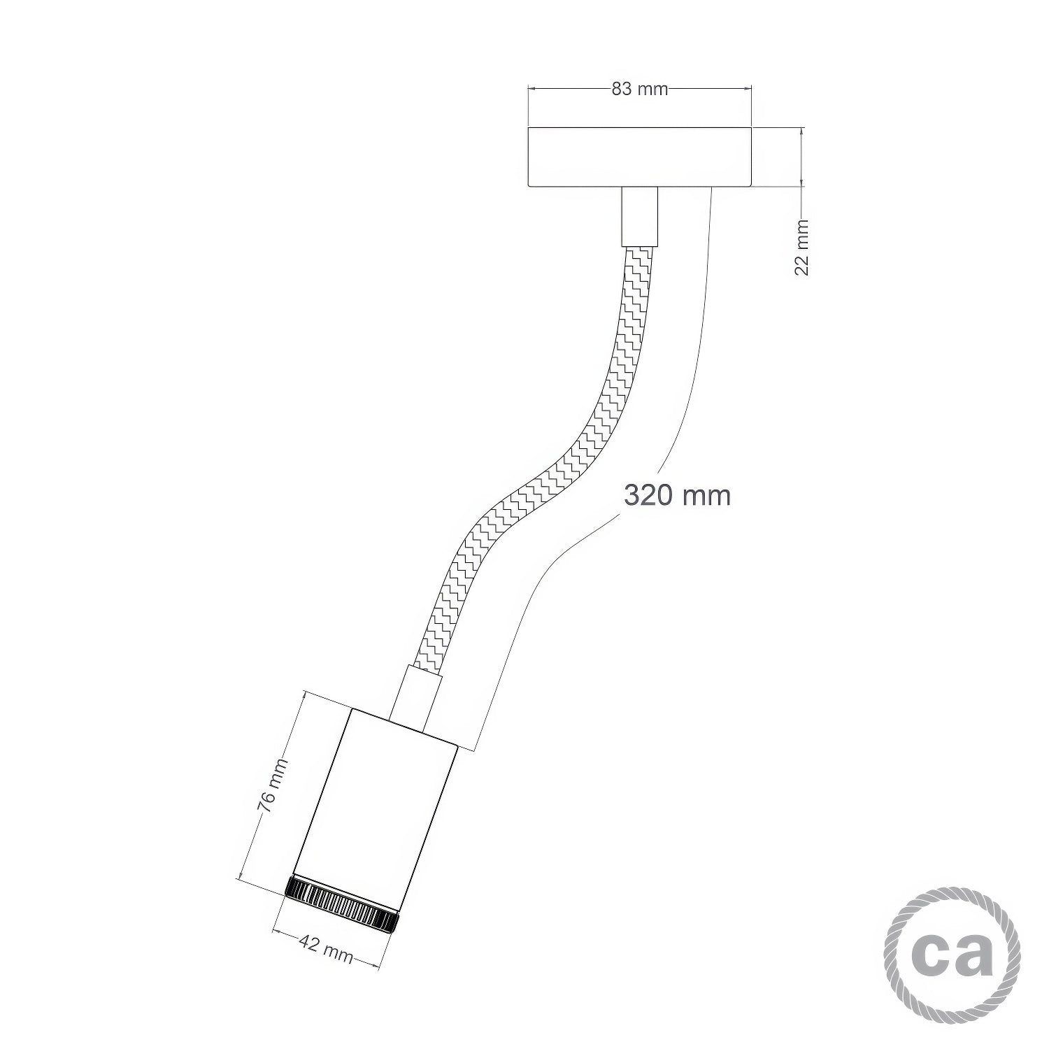Lampada Mini faretto SPOTLIGHT GU1d0 Flex 30 da parete e soffitto - Bianco opaco